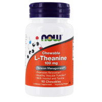 NOW L-Theanine 100 mg, 90 таб