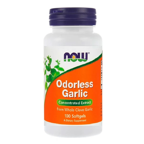 NOW Odorless Garlic, 100 кап