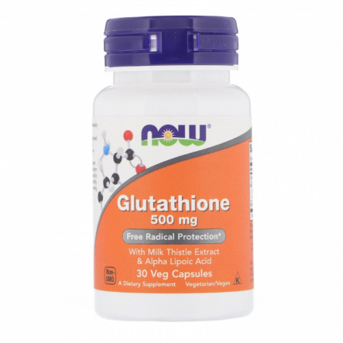 NOW Glutathione 500 mg, 30 кап