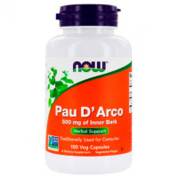 NOW Pau D' Arco 500 mg, 100 кап