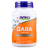 NOW GABA 500 mg with B-6, 100 кап