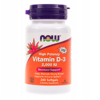 NOW Vitamin D-3 5000 IU, 240 кап