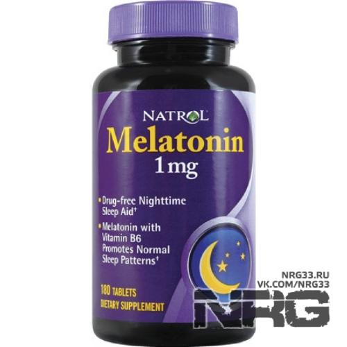 NATROL Melatonin 1 mg, 180 таб