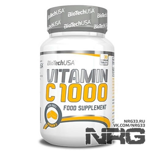 BIOTECH Vitamin C 1000mg, 30 таб