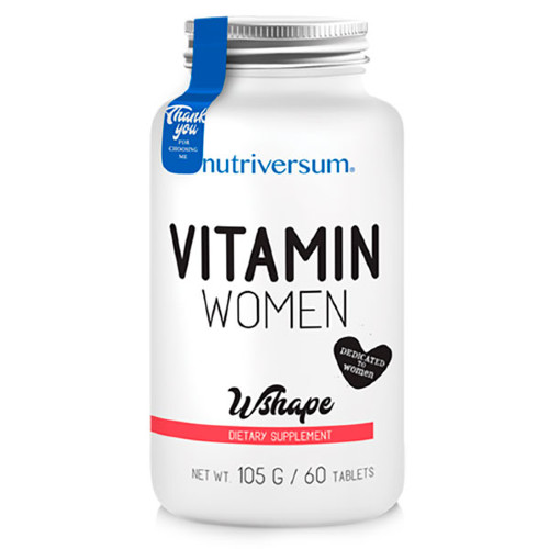 NUTRIVERSUM Wshape Multivitamin For Women, 60 таб