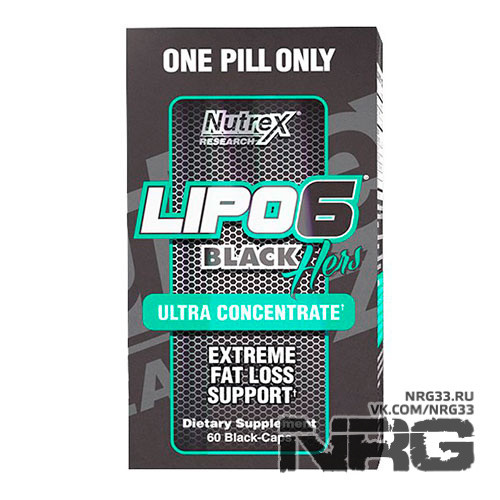 NUTREX Lipo-6 Black HERS Ultra Concentrate, 60 кап