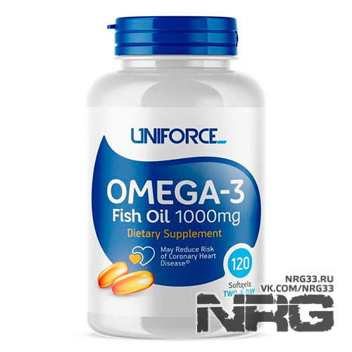 UNIFORCE Omega-3 1000 mg, 120 кап