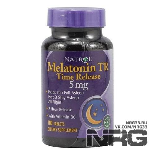 NATROL Melatonin 5 mg Time Release, 100 таб