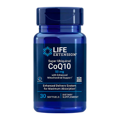 LIFE EXTENSION Super Ubiquinol CoQ10 with Enhanced Mitochondrial Support 50 mg, 30 кап