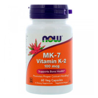 NOW MK-7 Vitamin K-2 100 mcg, МК-7 Витамин К-2 100 мкг, 60 кап