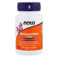 NOW Astaxanthin, Астаксантин, 60 кап
