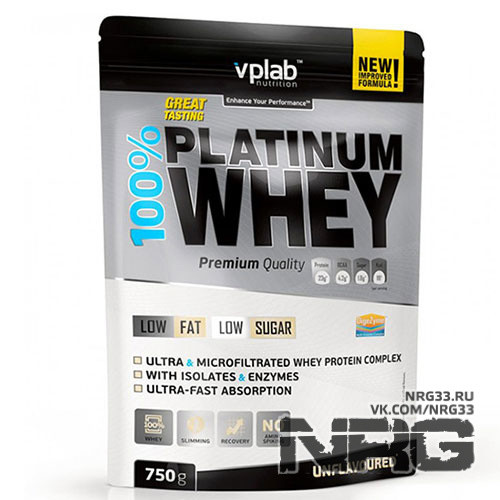 VPLAB Whey 100% Platinum, 0.75 кг