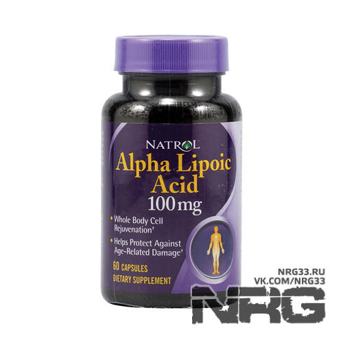 NATROL Alpha Lipoic Acid 100 mg, 60 кап