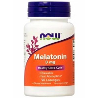 NOW Melatonin 3 mg LOZ, 90 таб